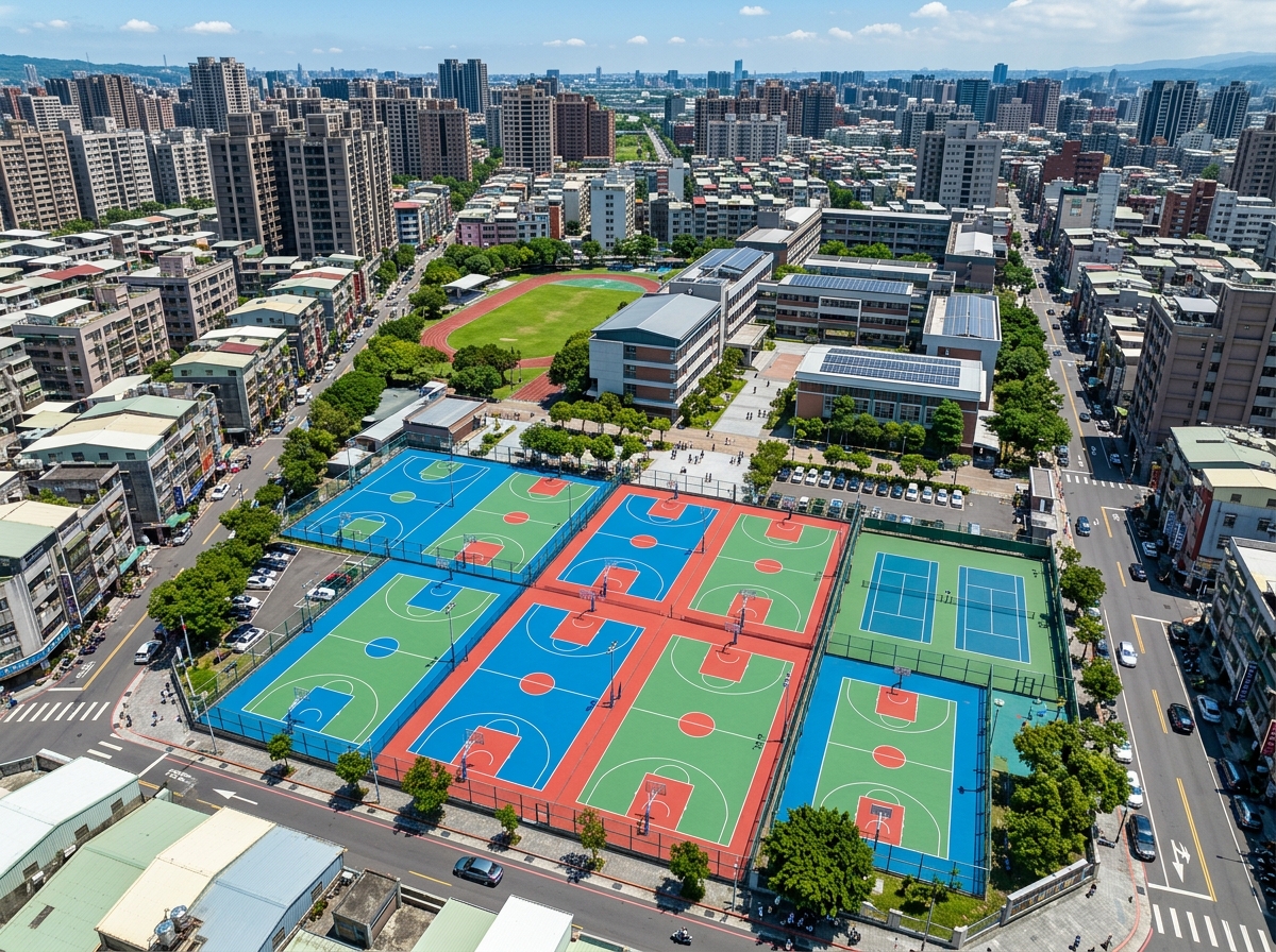 南通市预制型塑胶跑道硅PU篮球场 - 厂家